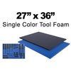 5S Supplies Tool Box Foam Insert 27in x 36in 1/2 Inch Thick Blue TBF-2736-BLU